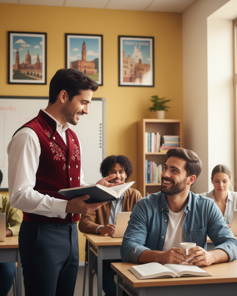 [西語教材體驗] 初級教材A1第03課：我在一間語言教室當西文老師